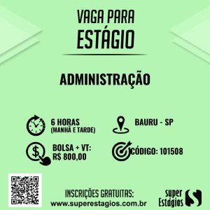 Abertas novas vagas para estudantes dos cursos de ADM, Ci�ncias Cont�beis e Ci�ncias Econ�micas