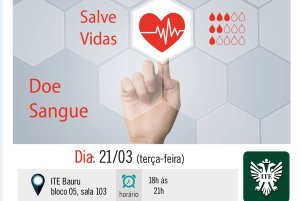 Campanha de Doa��o de Sangue na ITE acontece nesta ter�a-feira