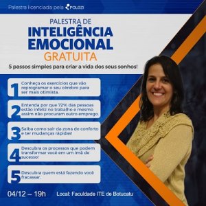 ITE Botucatu abriga a palestra 'Inteligência Emocional'