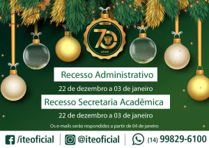 Recesso administrativo e acadmico