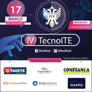 IV TecnoITE oferecer� palestras gratuitas � comunidade