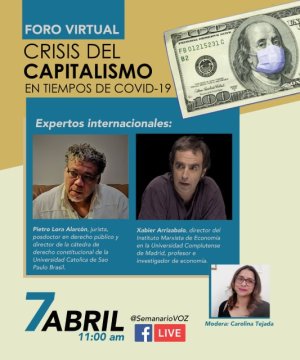 Professor da ITE participa de debate virtual sobre a crise do capitalismo e Covid-19