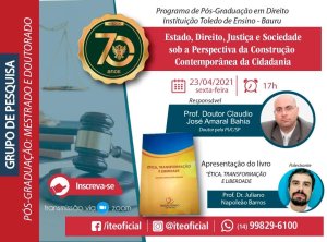 Grupo de estudo recebe autor de livro sobre �tica, transforma��o e liberdade