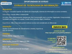 Est�gio em tecnologia da Informa��o