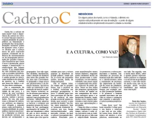 E a cultura, como vai?