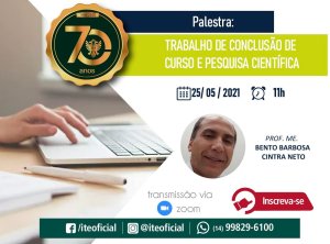 Minicurso ensina sobre trabalho de conclus�o de curso e pesquisa cient�fica
