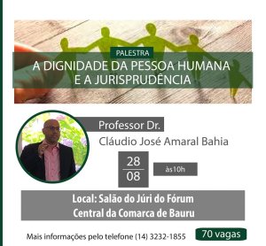 Professor da ITE ministra palestra no F�rum de Bauru