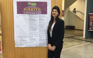 Aluna de Direito representa a ITE em Congresso de Direito Constitucional Comparado
