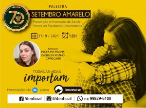Palestra abordar� a sa�de mental em estudantes universit�rios