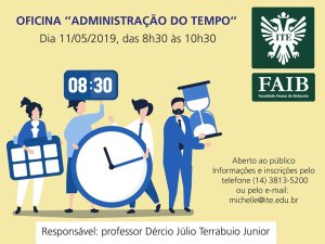 Oficina ensina como administrar o tempo