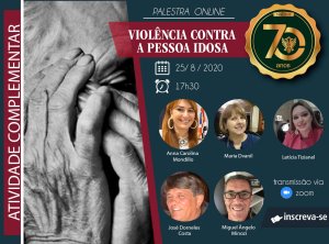 Palestra debate a viol�ncia contra a pessoa idosa na pr�xima ter�a-feira