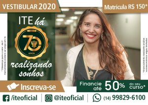 ITE recebe inscri��es para o Vestibular 2020