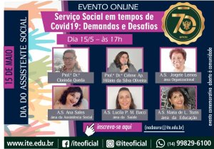 Evento online celebra o Dia do Assistente Social na ITE