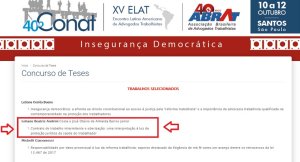 Iteanos t�m tese selecionada em concurso