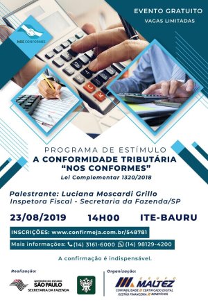ITE recebe palestra sobre conformidade tribut�ria