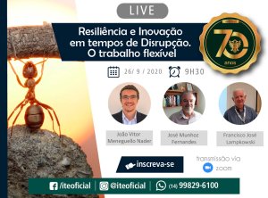 Live da ITE destacar� inova��o e resili�ncia