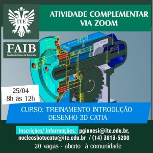 ITE oferece curso online de introdu��o ao Desenho 3D Catia