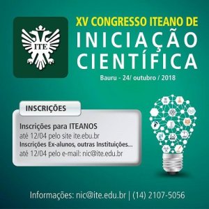 Congresso Iteano de Inicia��o Cient�fica recebe inscri��es at� hoje