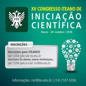 Congresso Iteano de Iniciao Cientfica recebe inscries at hoje