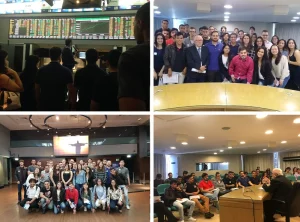 Alunos de Economia visitam a BM&F Bovespa e o Corecon/SP
