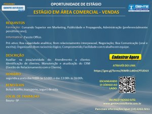 Est�gio: h� vaga para alunos de ADM