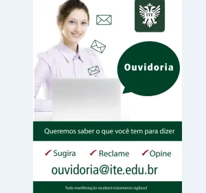 Ouvidoria est  disposio de alunos, professores e colaboradores
