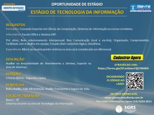Est�gio de tecnologia da informa��o