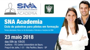 Lei do Aeronauta � destaque em ciclo de palestras nesta quarta-feira