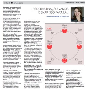 Procrastina��o, vamos deixar isso para l�...
