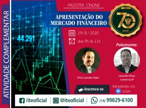 Palestra deste s�bado apresenta o mercado financeiro