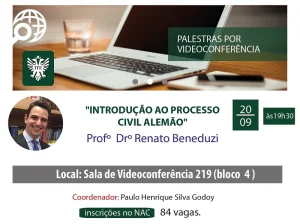 Introduo ao Processo Civil Alemo  tema de videoconferncia