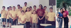 Iteana palestra sobre o direito  educao para crianas de projeto social