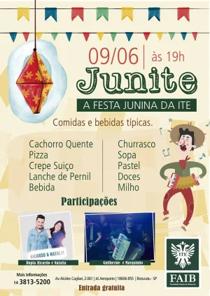 Junite acontece no prximo dia 09/06 em Botucatu