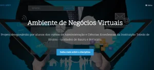 Disciplina 'Ambiente de Negcios Virtuais' vira site de temticas variadas