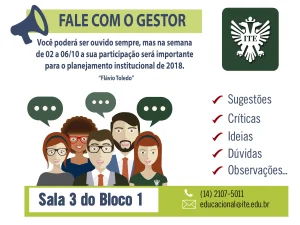 Fale com o gestor