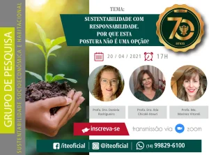 Grupo de pesquisa debate a sustentabilidade com responsabilidade