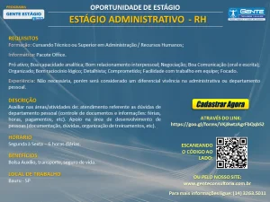 Estgio Administrativo - RH