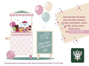 ITE arrecada doces para o Dia das Crian�as