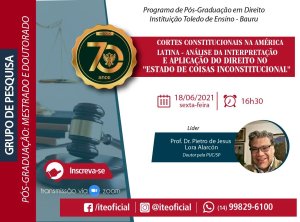 Nesta sexta tem encontro do grupo de pesquisa sobre Cortes Constitucionais na Am�rica Latina