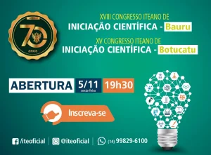 Congresso Iteano de Iniciao Cientfica acontece nesta sexta-feira
