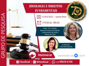Reuni�o da pesquisa sobre Ideologia e Direitos Fundamentais acontece nesta sexta�