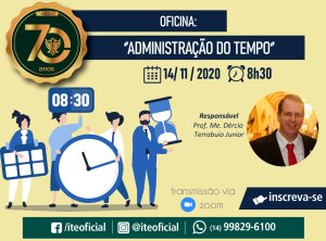 Oficina ensina a administrar o tempo