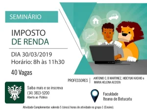 ITE abre inscries para seminrio sobre Imposto de Renda
