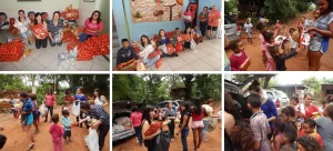 Crianas carentes recebem doao da Campanha de Natal ITE