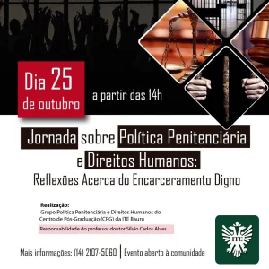 ITE realiza 'Jornada sobre poltica penitenciria e direitos humanos' nesta sexta