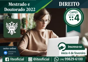 Abertas as inscries para o mestrado e doutorado em Direito ITE