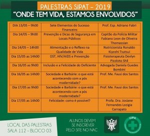 Sipat ter� ciclo de palestras para colaboradores e alunos