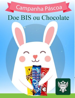 Trote solid�rio arrecada chocolate para comunidade carente