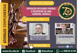 ITE recebe delegado da Pol�cia Federal de Bauru para palestra nesta ter�a