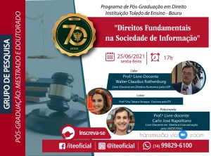 Grupo de pesquisa sobre direitos fundamentais na sociedade de informao realiza encontro nesta sexta